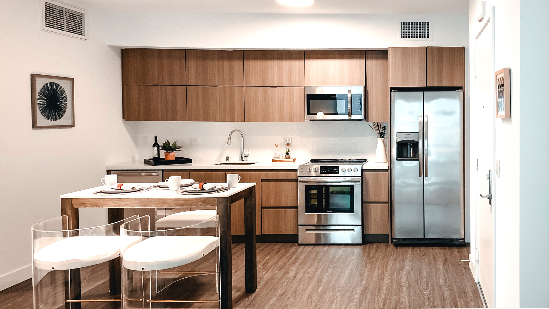 open concept modern kitchen